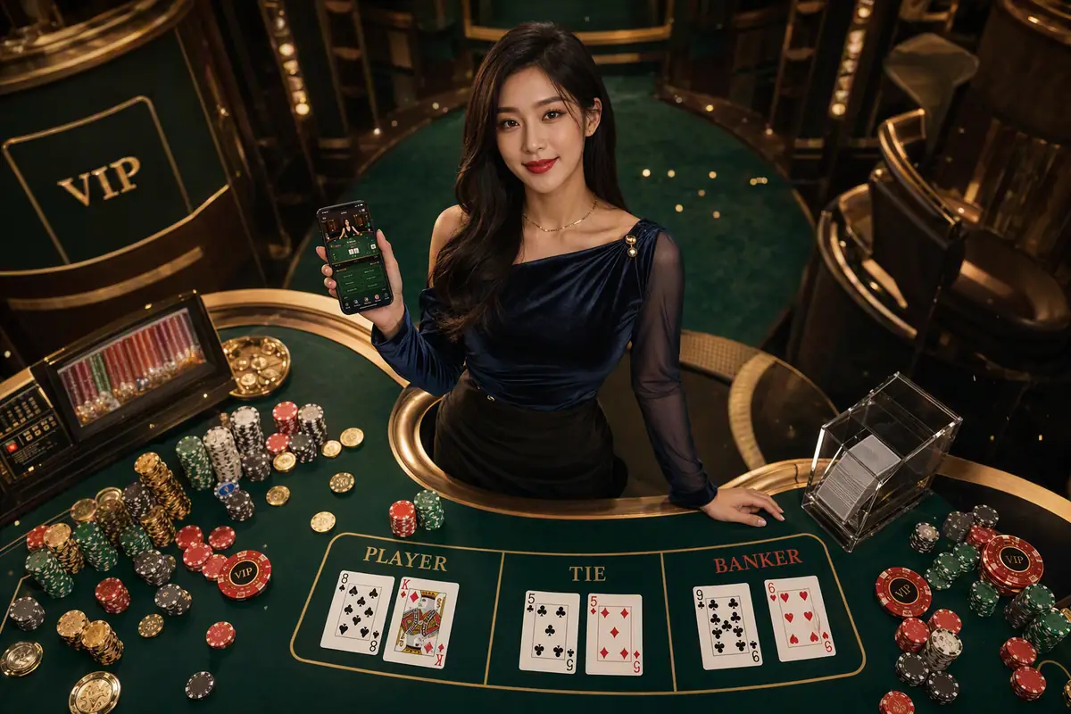 gempak9 meja baccarat live dealer suasana kasino